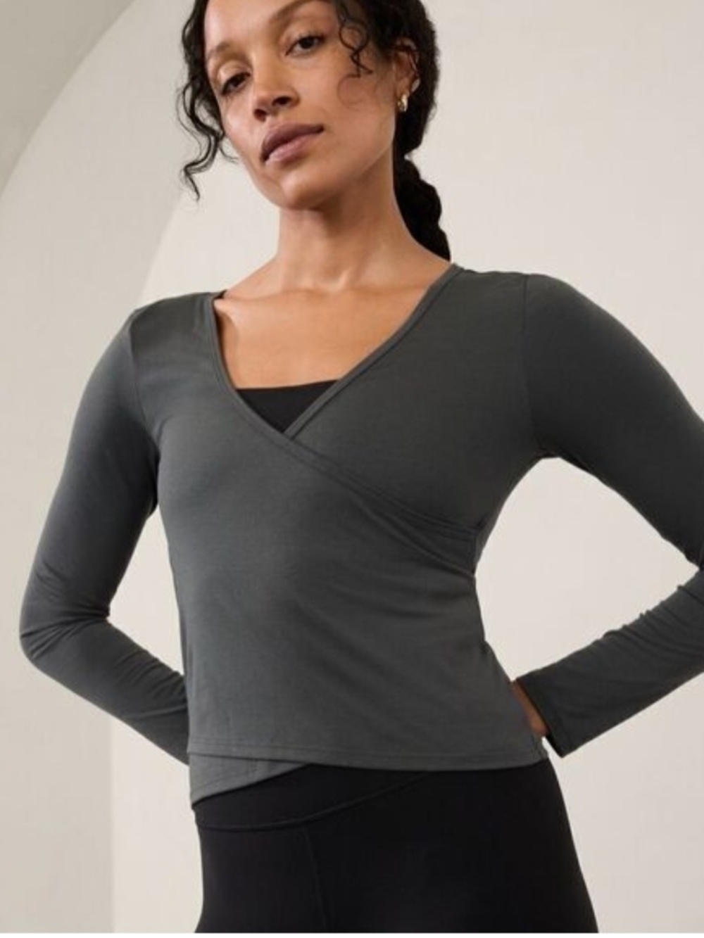 NWT Athleta Fast Track With Ease Rib Reversible Top